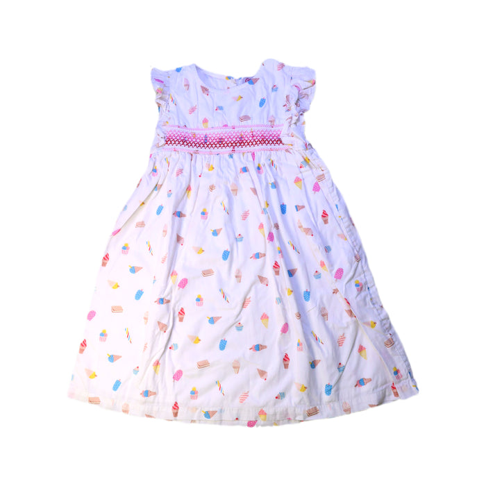 A White Sleeveless Dresses from Cath Kidston in size 4T for girl. (Front View)