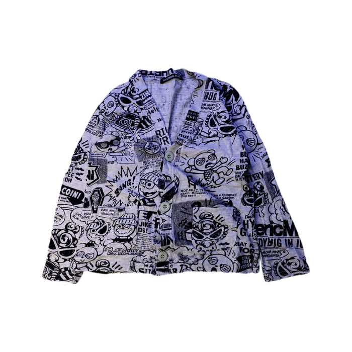 A Black Cardigans from Hysteric Mini in size 2T for neutral. (Front View)