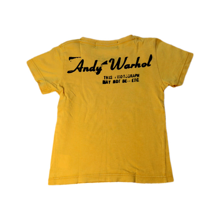 A Yellow Short Sleeve T Shirts from Hysteric Mini in size 3T for boy. (Back View)