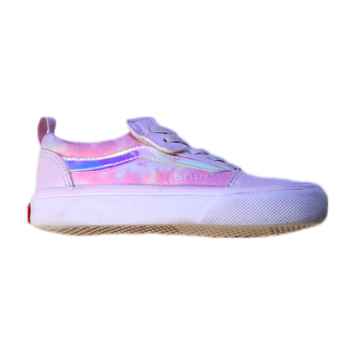 A Pink Sneakers from Vans in size 5T for girl. (Front View)