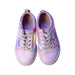 A Pink Sneakers from Vans in size 5T for girl. (Back View)