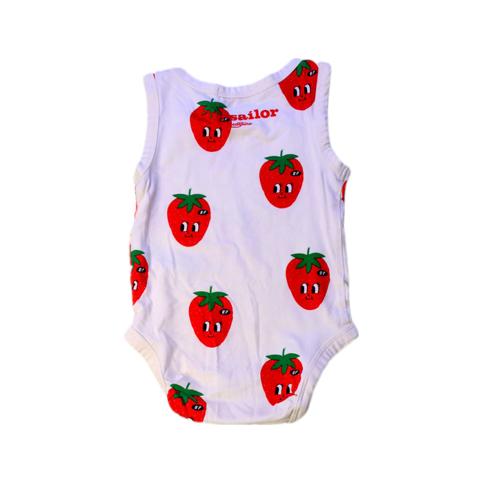 A White Sleeveless Bodysuits from Bebe de Pino in size 12-18M for girl. (Back View)