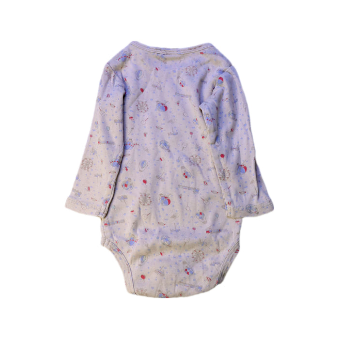 A Beige Long Sleeve Bodysuits from Wheat in size 3-6M for girl. (Back View)