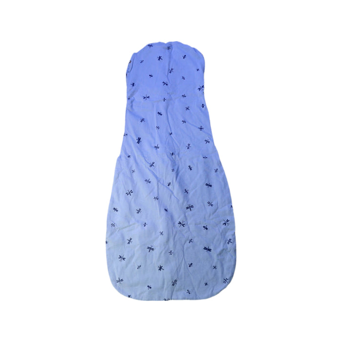 A Blue Sleepsacs from ErgoPouch in size 3-6M for neutral. (Back View)