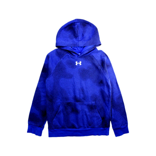 A Blue Hooded Sweatshirts from Under Armour in size 10Y for boy. (Front View)