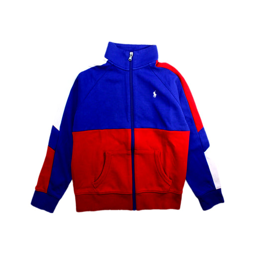A Blue Lightweight Jackets from Polo Ralph Lauren in size 10Y for boy. (Front View)
