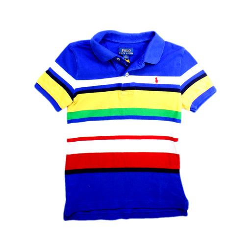 A Multicolour Short Sleeve Polos from Polo Ralph Lauren in size 5T for boy. (Front View)