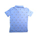 A Blue Short Sleeve Polos from Polo Ralph Lauren in size 7Y for boy. (Back View)