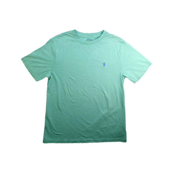 A Green Short Sleeve T Shirts from Polo Ralph Lauren in size 10Y for boy. (Front View)