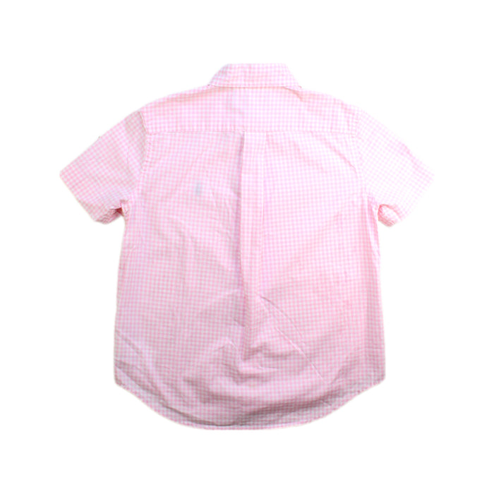 A Pink Short Sleeve Shirts from Ralph Lauren in size 5T for boy. (Back View)