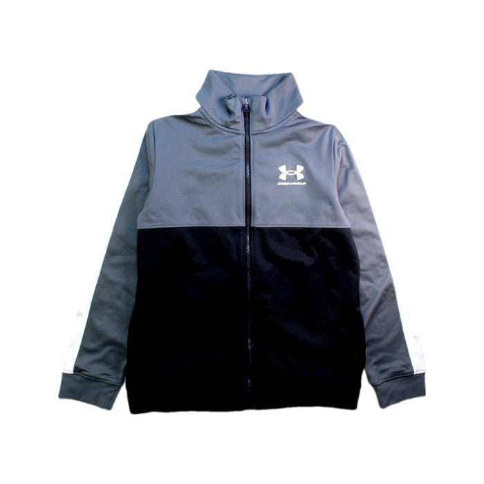 A Grey Lightweight Jackets from Under Armour in size 10Y for boy. (Front View)