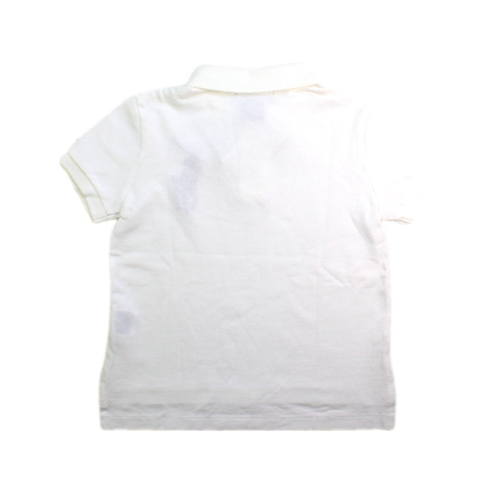 A White Short Sleeve Polos from Ralph Lauren in size 3T for boy. (Back View)