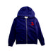A Navy Zippered Sweatshirts from Zadig & Voltaire in size 8Y for girl. (Front View)