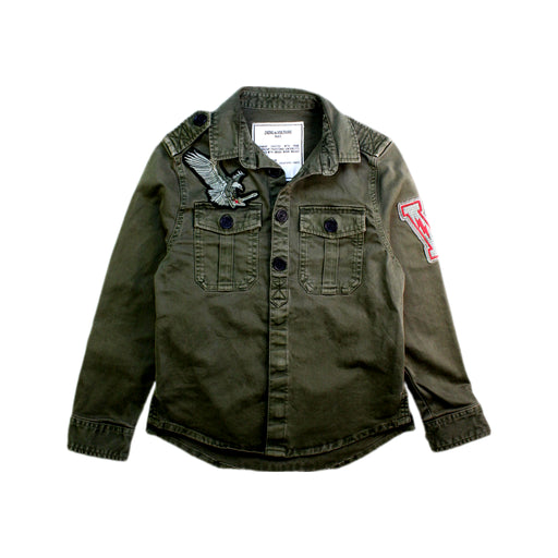 A Green Lightweight Jackets from Zadig & Voltaire in size 8Y for girl. (Front View)