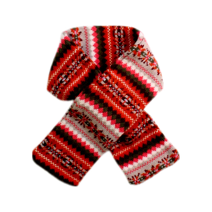 A Red Scarves from Arsène et les pipelettes in size 2T for girl. (Front View)