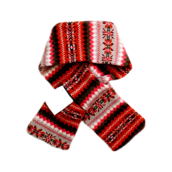 A Red Scarves from Arsène et les pipelettes in size 2T for girl. (Back View)