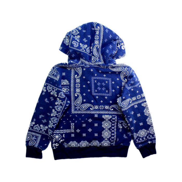 A Navy Hooded Sweatshirts from Polo Ralph Lauren in size 8Y for girl. (Back View)