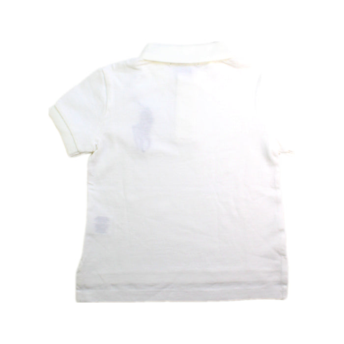 A White Short Sleeve Polos from Ralph Lauren in size 2T for boy. (Back View)