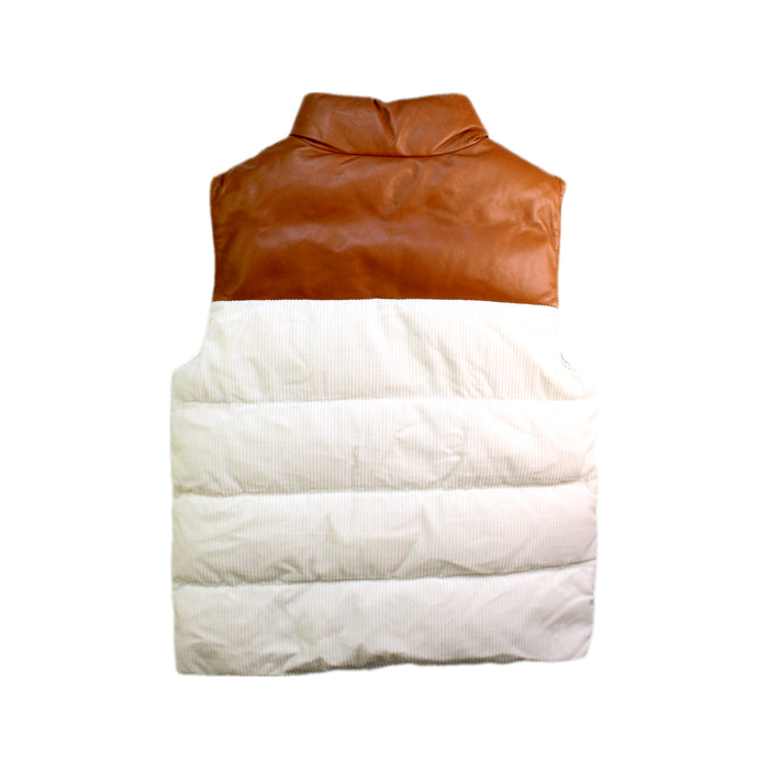 A Brown Outerwear Vests from Brunello Cucinelli in size 10Y for boy. (Back View)