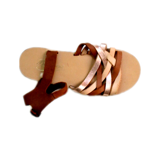 A Brown Sandals from Bonpoint in size 6T for girl. (Front View)