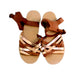 A Brown Sandals from Bonpoint in size 6T for girl. (Back View)
