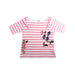 A White Short Sleeve Tops from Petit Bateau in size 4T for girl. (Front View)
