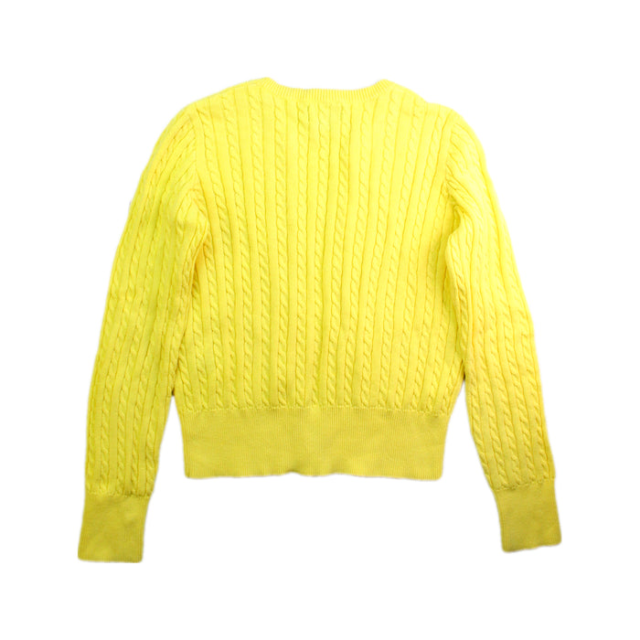 A Yellow Cardigans from Polo Ralph Lauren in size 8Y for girl. (Back View)