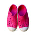 A Pink Aqua Shoes from Native Shoes in size 3T for girl. (Back View)