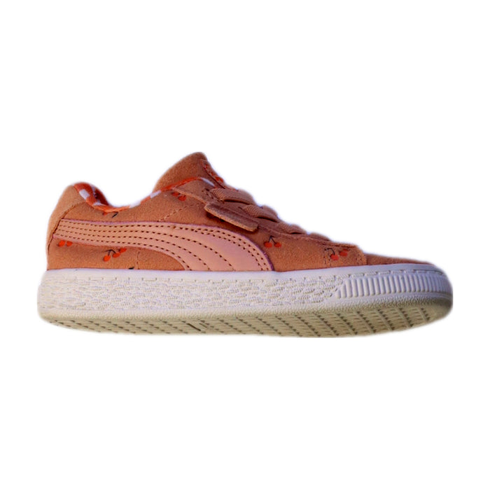 A Pink Sneakers from Puma in size 4T for girl. (Front View)