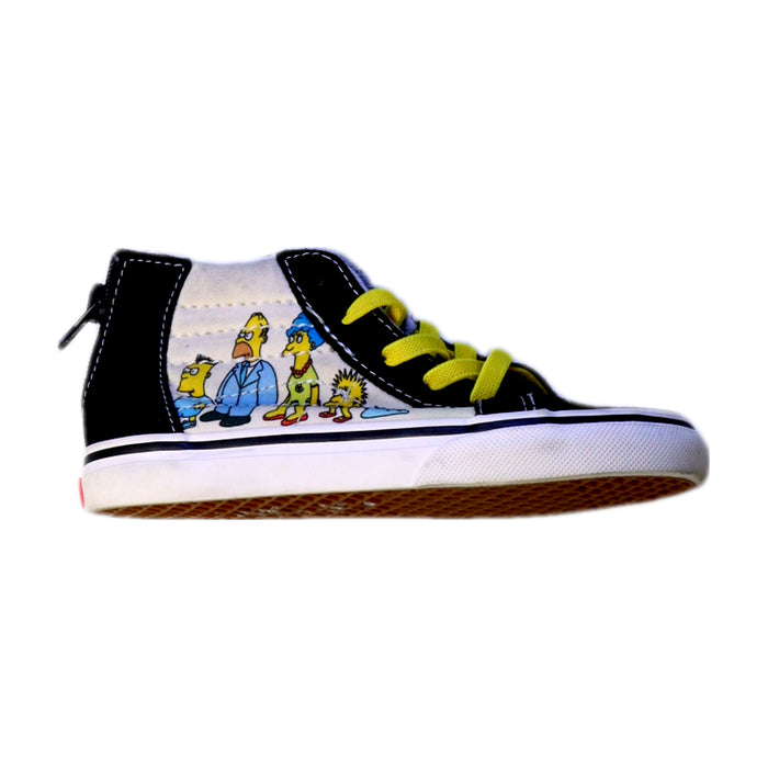A Black Sneakers from Vans in size 4T for neutral. (Front View)