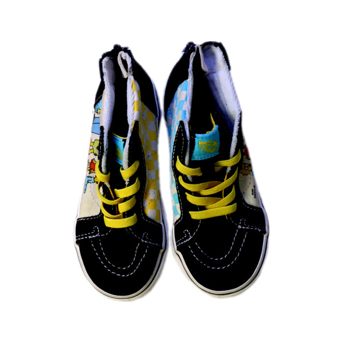 A Black Sneakers from Vans in size 4T for neutral. (Back View)