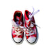 A Red Sneakers from Bape by A Bathing Ape in size 3T for girl. (Back View)
