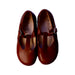 A Brown Dress Shoes from Beberlis in size 4T for girl. (Back View)