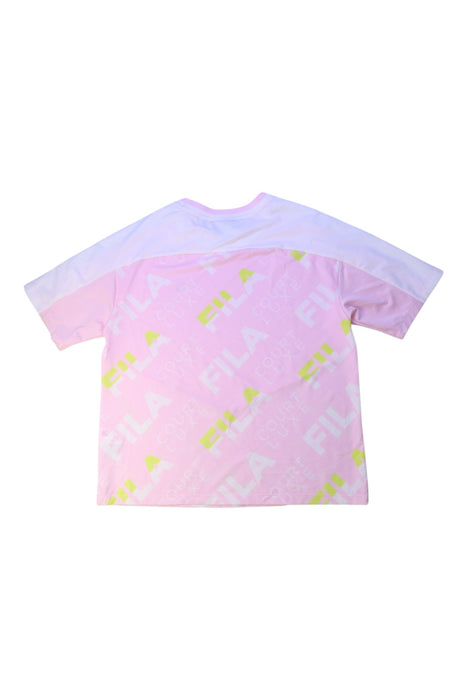 A Pink Short Sleeve T Shirts from Fila in size 12Y for girl. (Back View)