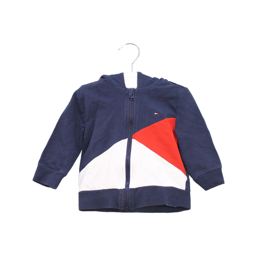 A Navy Lightweight Jackets from Tommy Hilfiger in size 6-12M for neutral. (Front View)