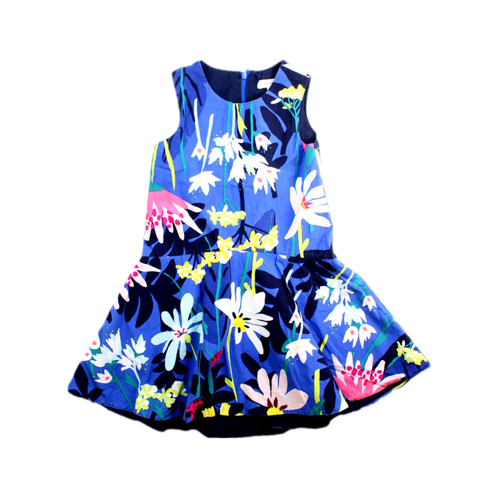 A Multicolour Sleeveless Dresses from Catimini in size 6T for girl. (Front View)