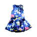 A Multicolour Sleeveless Dresses from Catimini in size 6T for girl. (Front View)