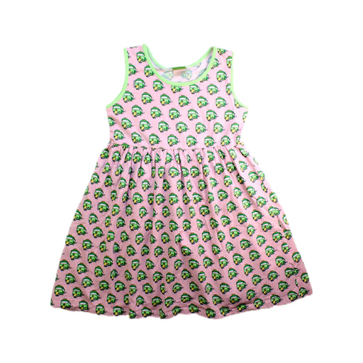 A Pink Sleeveless Dresses from Jim Thompson in size 5T for girl. (Front View)