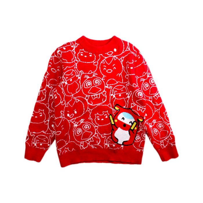 A Red Crewneck Sweatshirts from Anta in size 5T for neutral. (Front View)