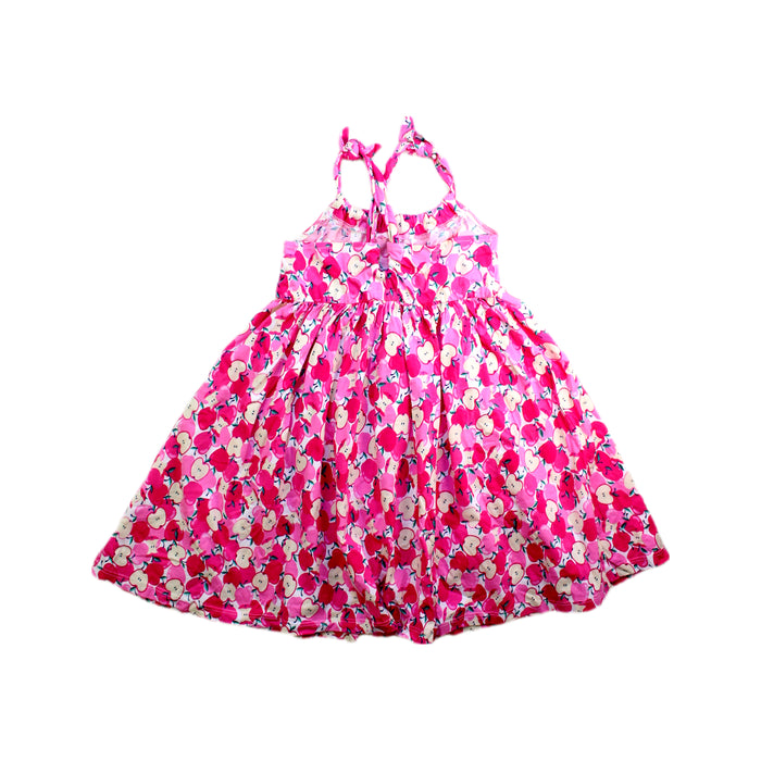 A Pink Sleeveless Dresses from Mayoral in size 6T for girl. (Back View)