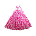 A Pink Sleeveless Dresses from Mayoral in size 6T for girl. (Back View)