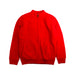 A Red Zippered Sweatshirts from La Compagnie des Petits in size 6T for girl. (Front View)