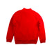 A Red Zippered Sweatshirts from La Compagnie des Petits in size 6T for girl. (Back View)
