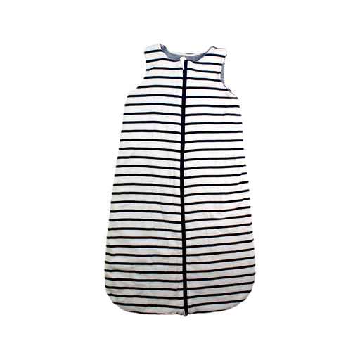 A White Sleepsacs from Petit Bateau in size 6-12M for neutral. (Front View)