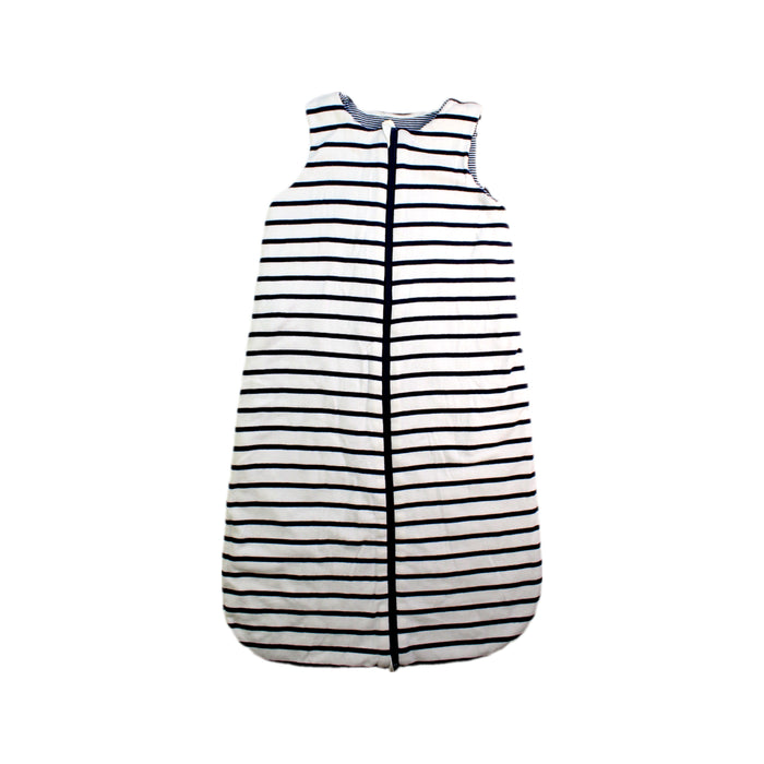 A White Sleepsacs from Petit Bateau in size 6-12M for neutral. (Front View)
