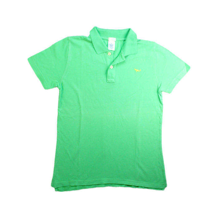 A Green Short Sleeve Polos from Crewcuts in size 8Y for boy. (Front View)