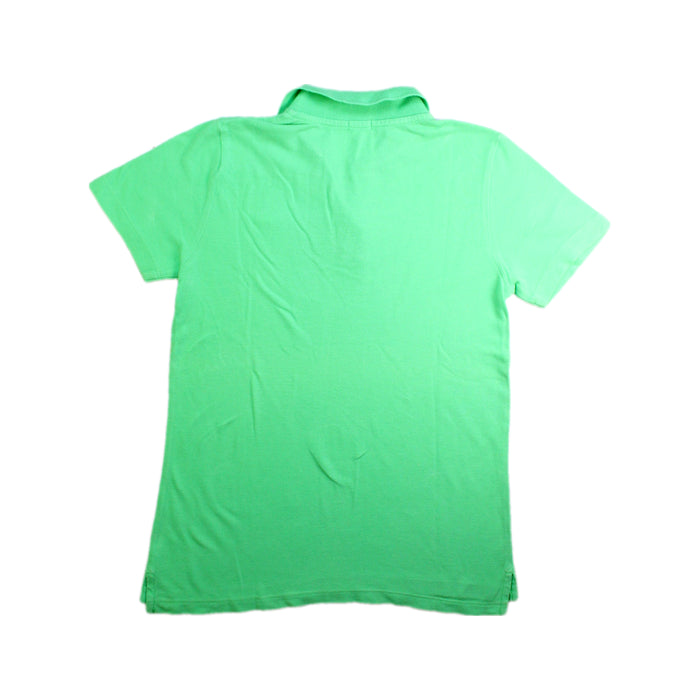 A Green Short Sleeve Polos from Crewcuts in size 8Y for boy. (Back View)
