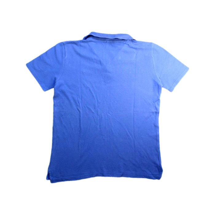A Blue Short Sleeve Polos from Crewcuts in size 8Y for boy. (Back View)