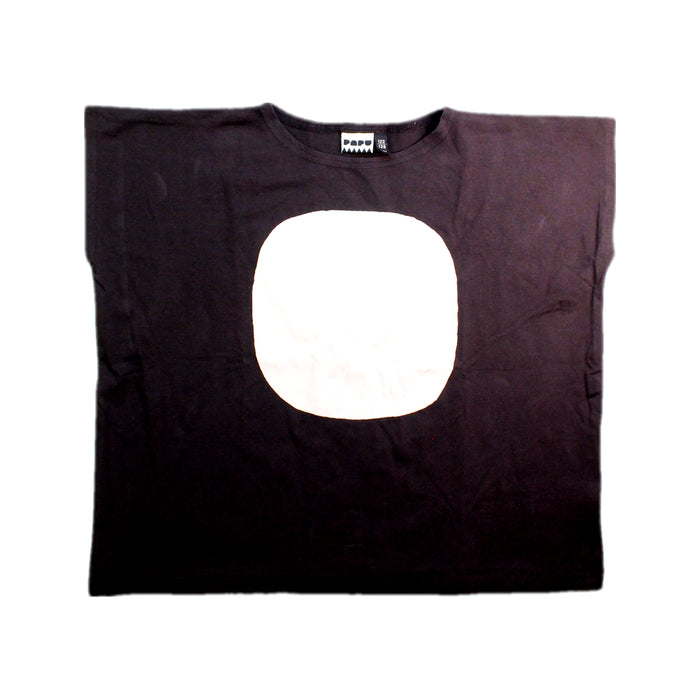 A Black Short Sleeve T Shirts from PAPU in size 8Y for girl. (Front View)