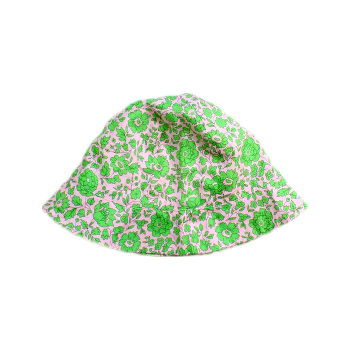 A Green Sun Hats from Jacadi in size 4T for girl. (Back View)